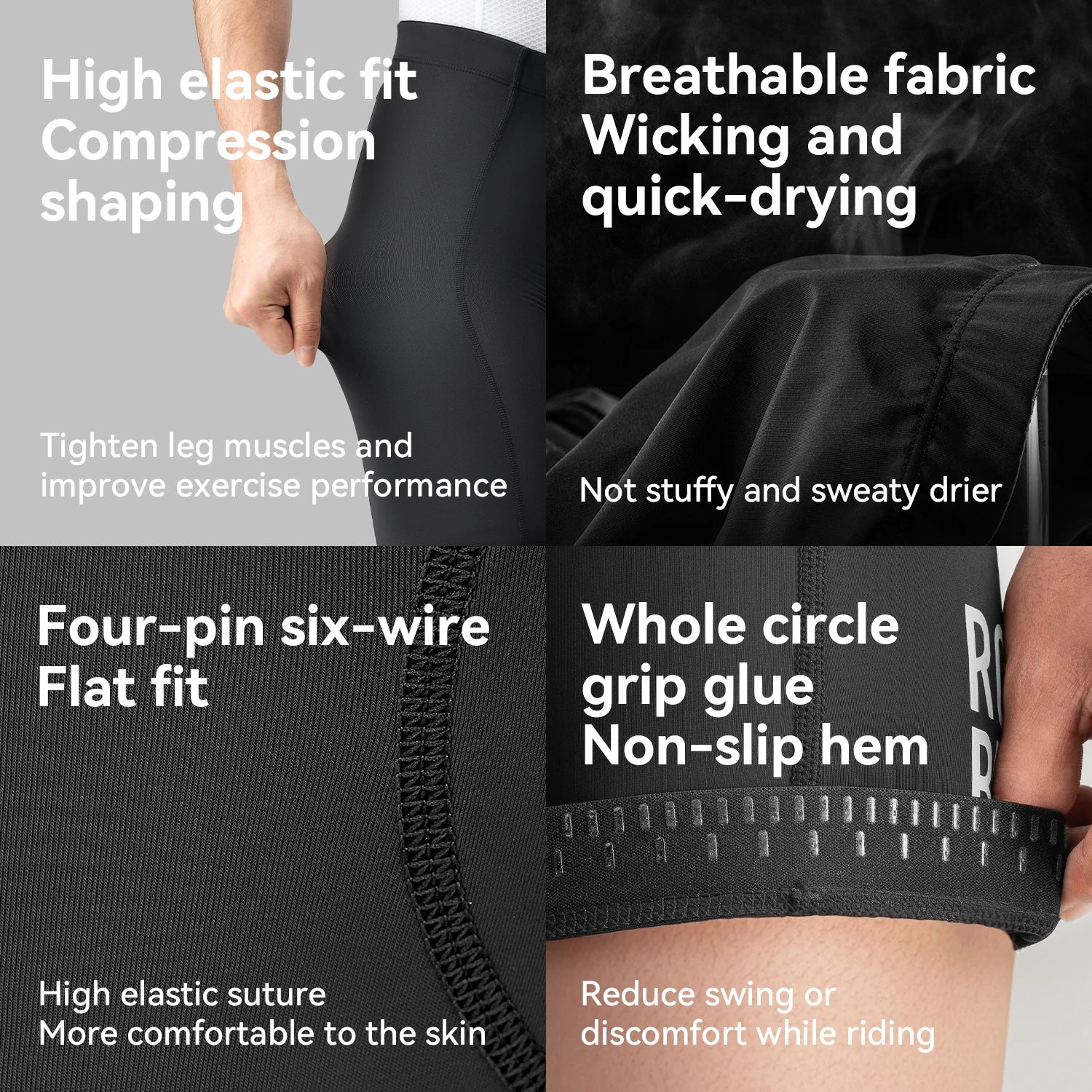Men’s Cycling Shorts Breathable Stretch MTB Riding Shorts