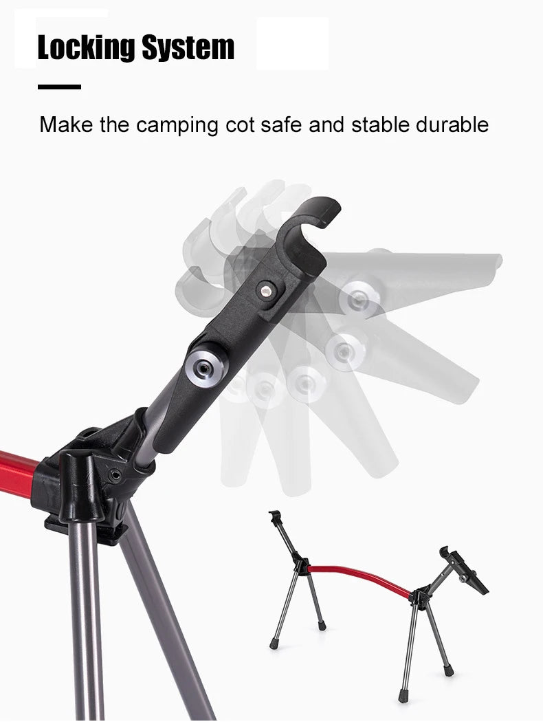 Ultralight Camping Cot Folding Bed for Hiking and Travel