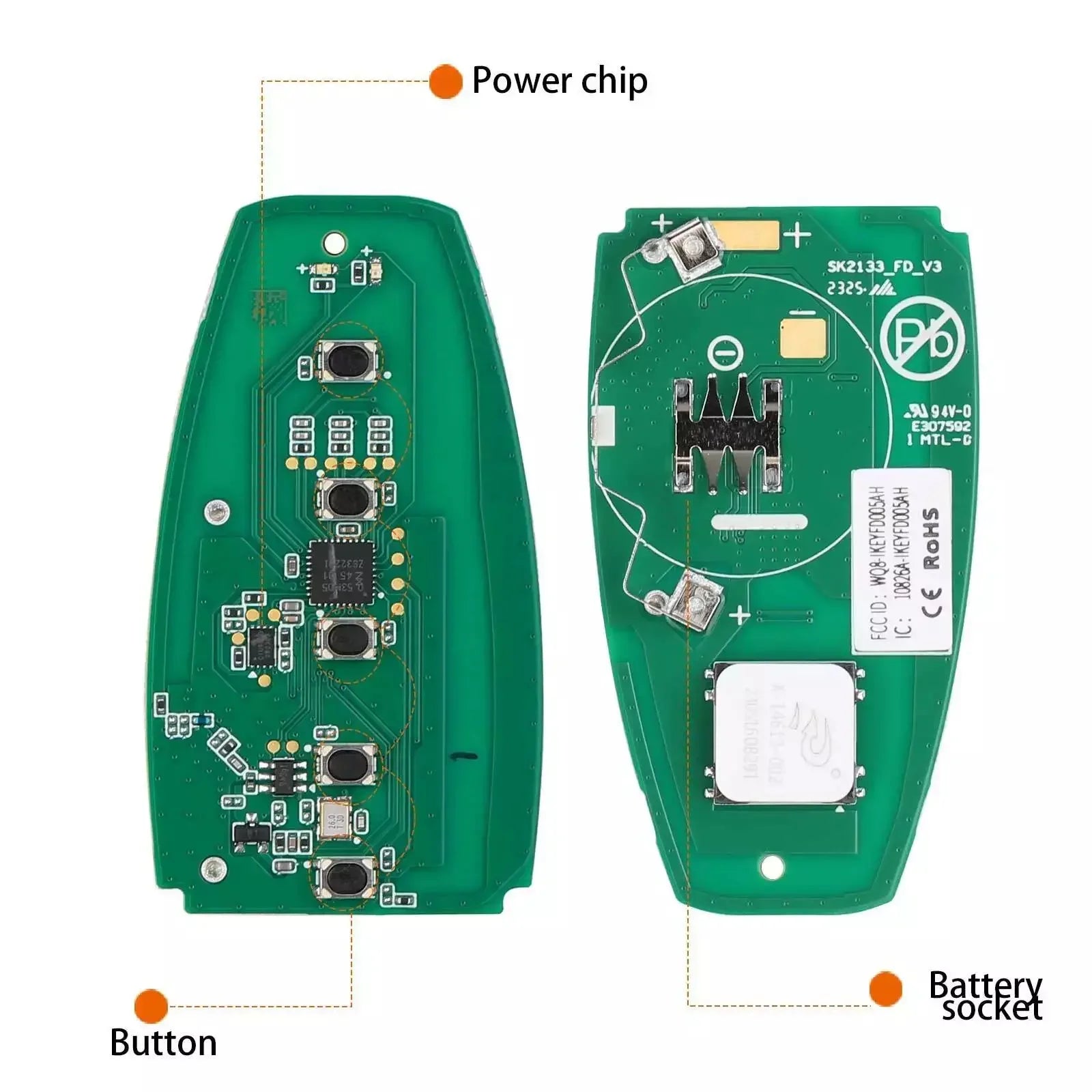 Autel IKEY FD005AH 5 Button Smart Key 868/902 MHz