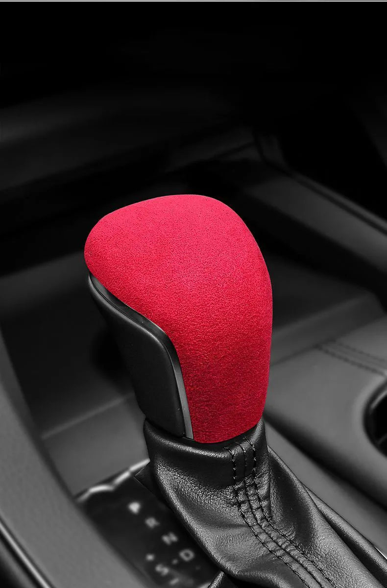 Pre Toyota Corolla 2019-2024 Auto interiérové doplnky semišové kožené gombík reverz Cover páčka radiacej polohy, ovládanie, lišta, horná výstelka