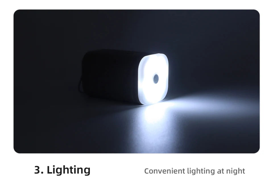 Mini pompe à air rechargeable avec lumière