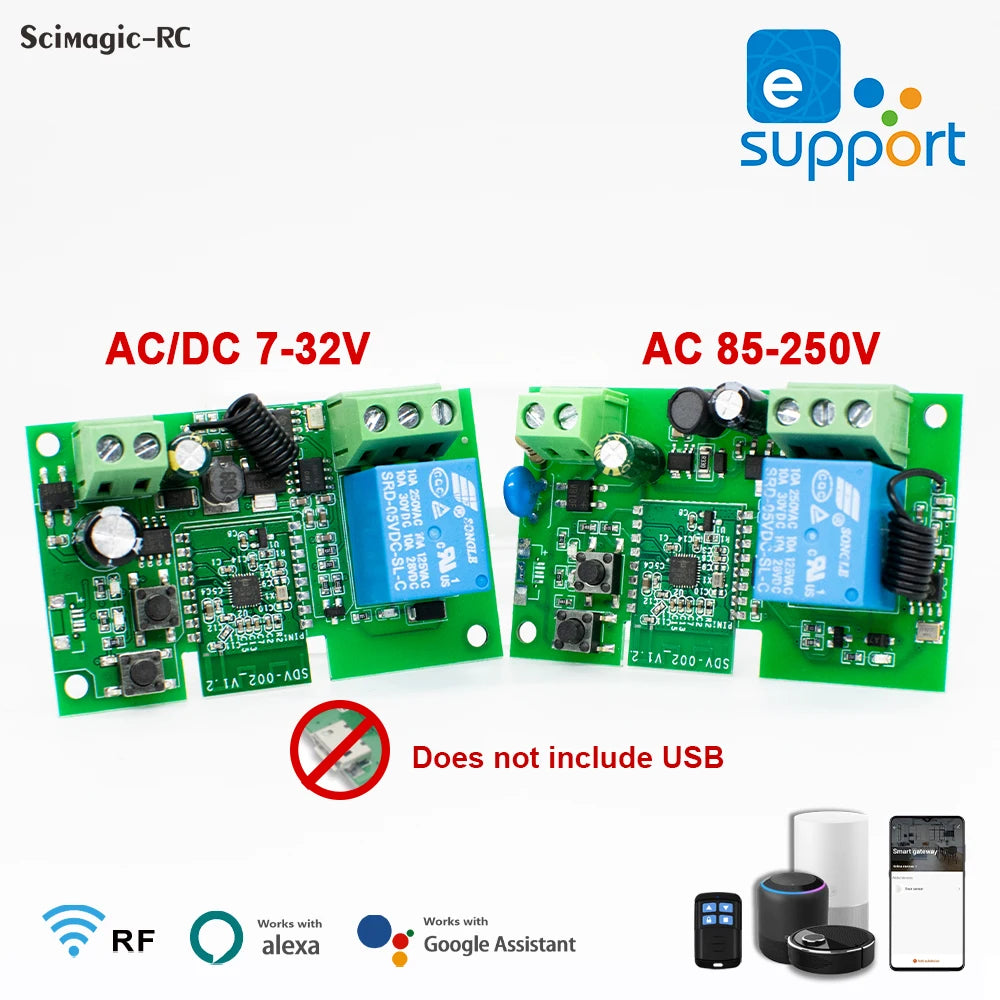 eWeLink Single-Channel Dry-Contact WiFi Relay