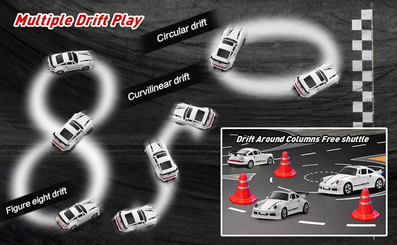 1/64 High‑Speed Drift RC Car 4WD Mini Racing Model