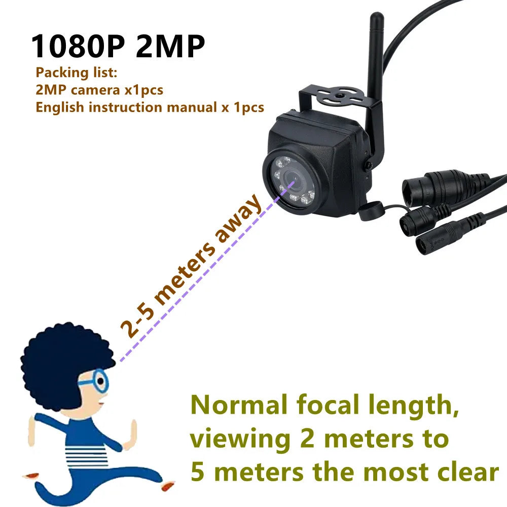 Mini WiFi Security Camera 5MP Night Vision and Motion Detection