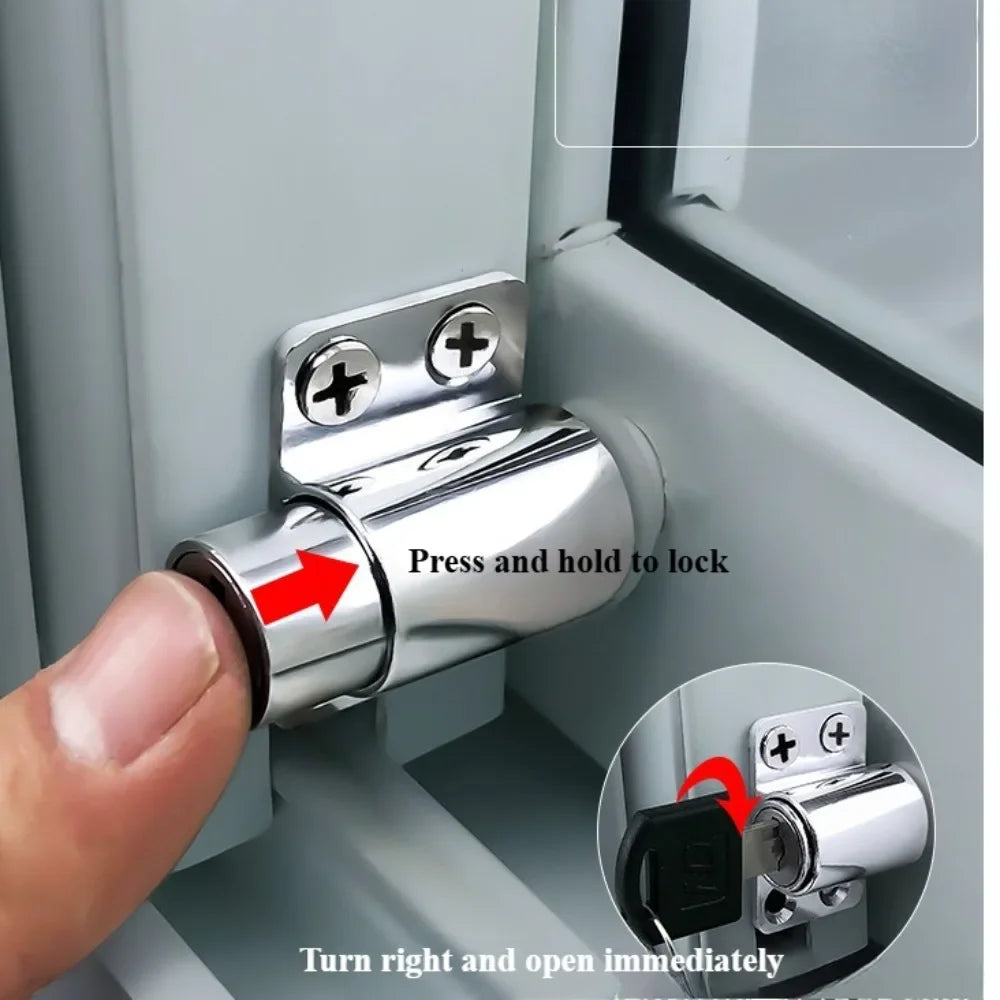 Aluminium Alloy Fixed Buckle Lock for Sliding Windows and Doors