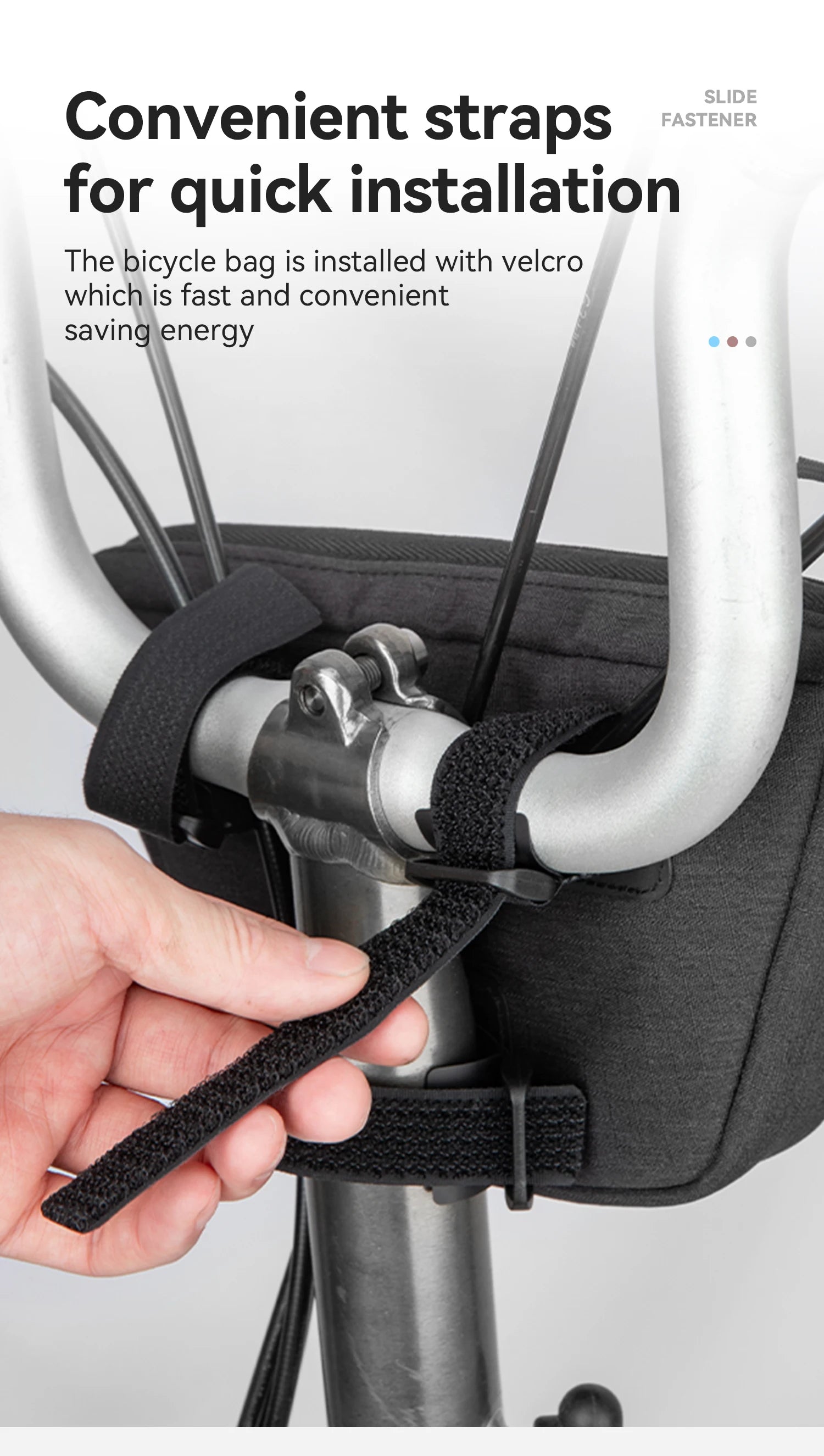 Fahrrad Frontrohrtasche 0,7L Regenfeste Lenkeraufbewahrung für Brompton