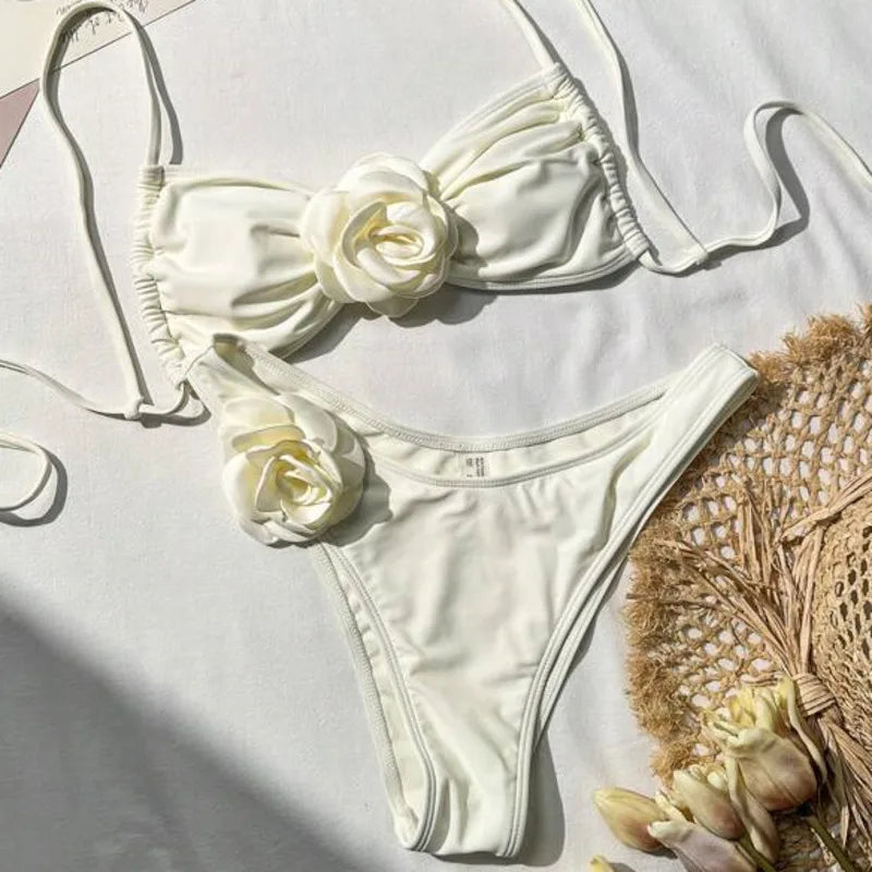 Nove seksi bikini kopalke Ženske kopalke Push Up Ženska oblačila za plavanje Kopalke Brazilski komplet bikini Pool Bather 2024
