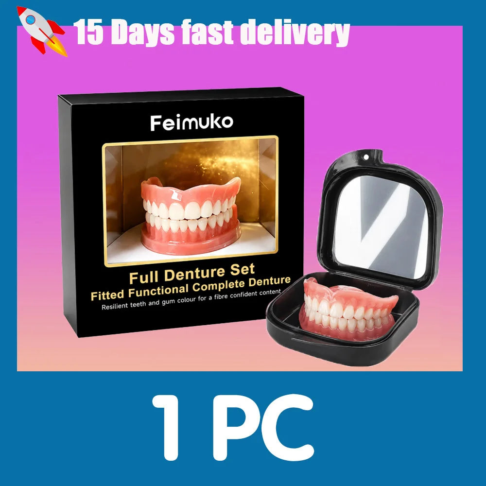 Kit de capas cosméticas temporárias para prótese dentária em silicone