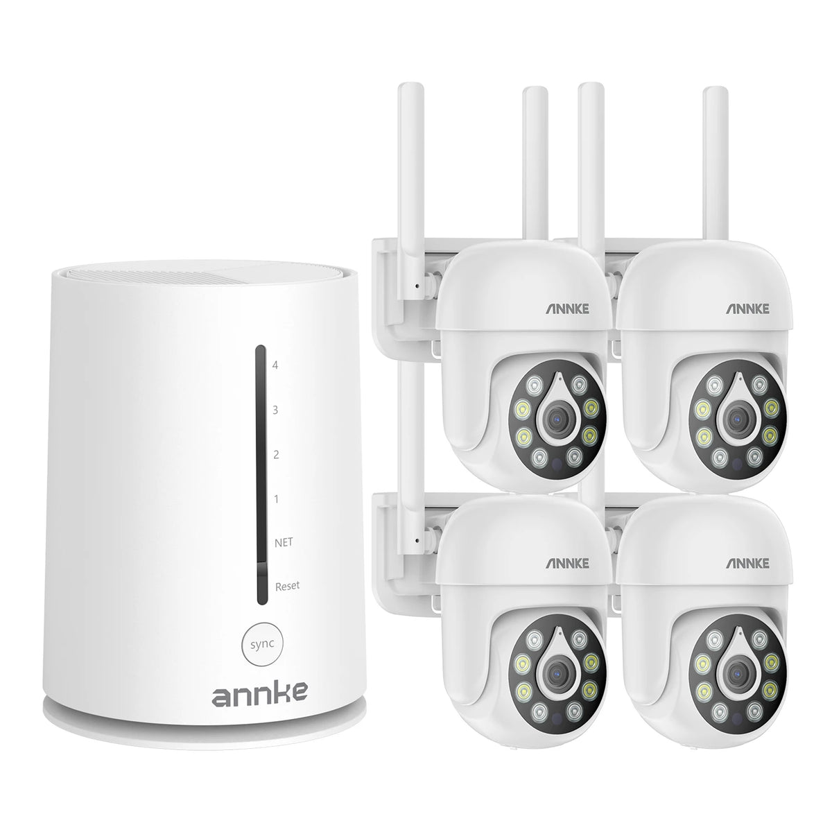 5MP WiFi PT Security Camera System with 4CH NVR