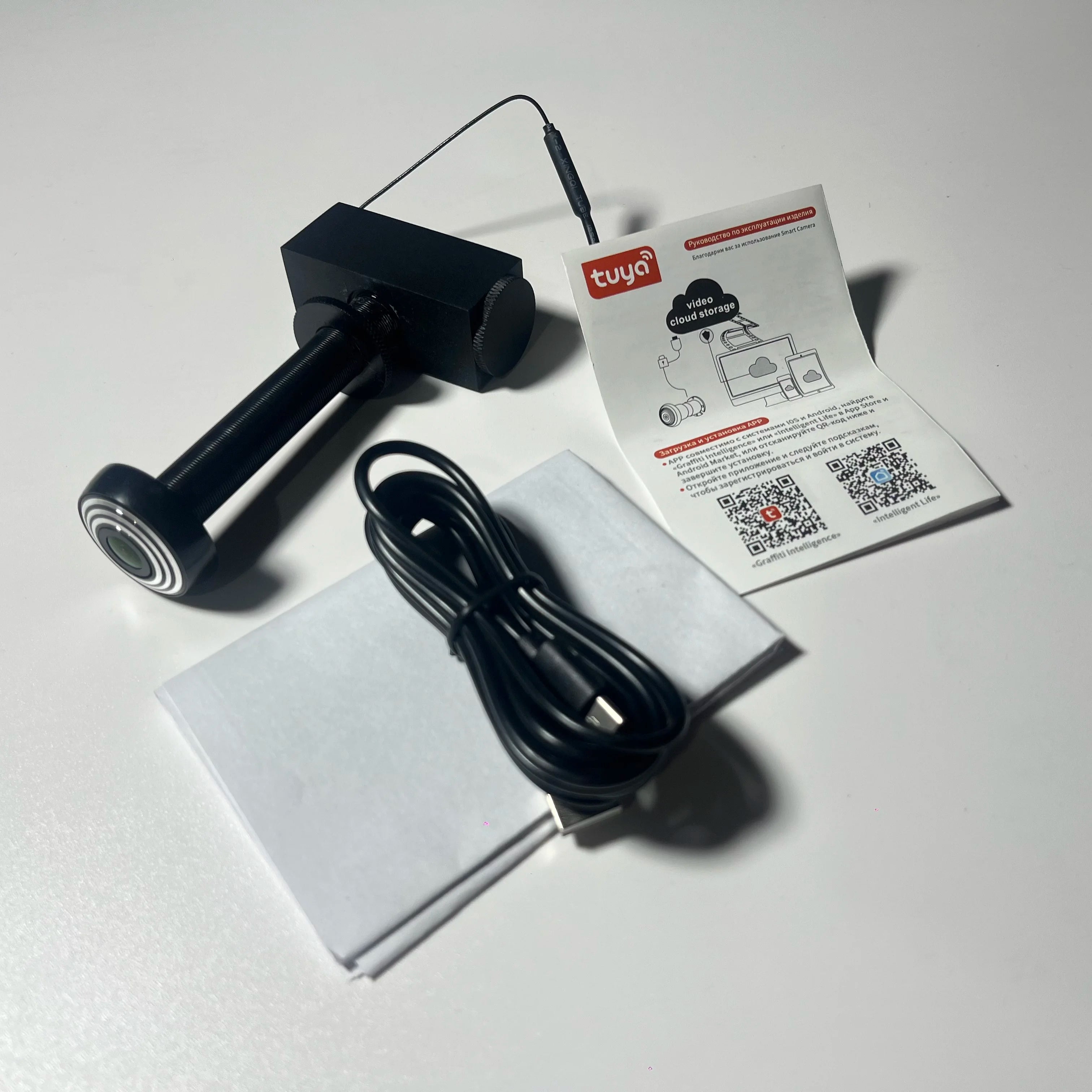 14mm Door Camera Tuya Video Peephole 2.4G / 5G Wifi Camera Mini Motion Detection Door Viewer Video Eye ONVIF RTSP Home Security