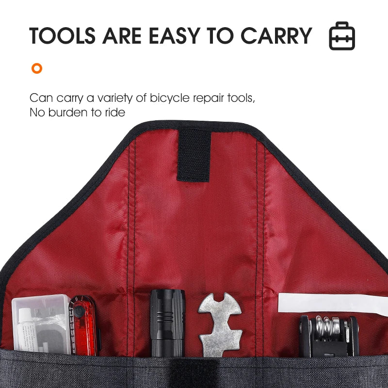 Foldable Bicycle Tool Bag for Saddle or Top Tube