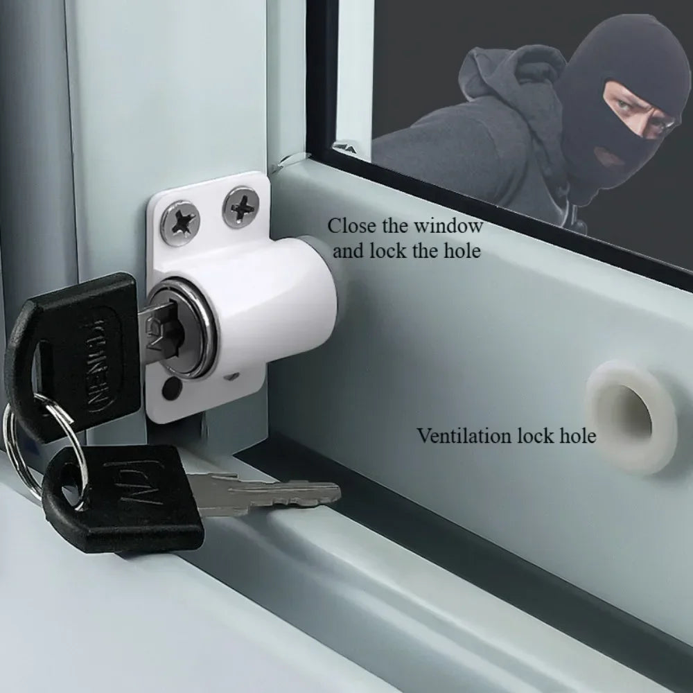 Aluminium Alloy Fixed Buckle Lock for Sliding Windows and Doors