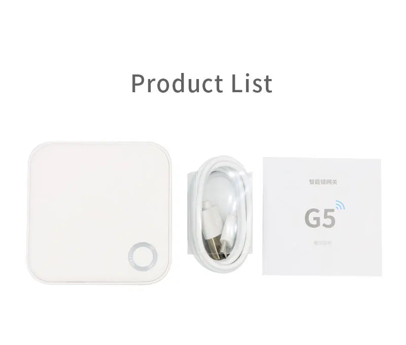 G2 G5 G6 TTlock Gateway Can Connect to 5G WiFi TTLock Or TTHotel APP G5 WiFi Gateway 2.4G&5G WiFi For Remote Control Smart Lock
