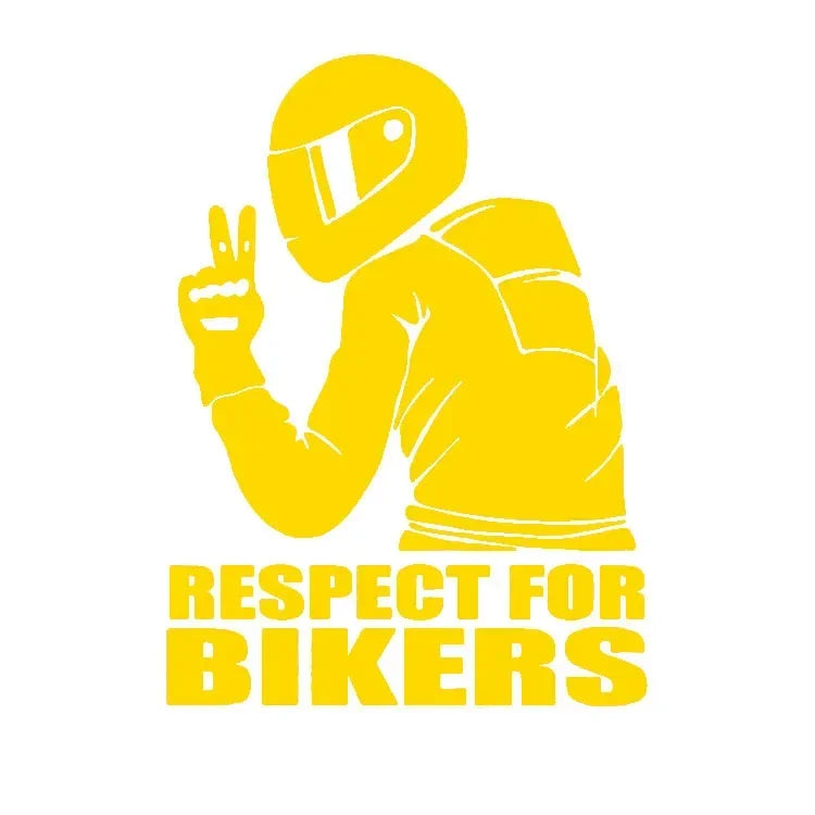 1pc Respect Biker Sticker For On Car Motorcycle Vinyl 3D Stickers Motorcycle Vinyl 3D Stickers And Decals 