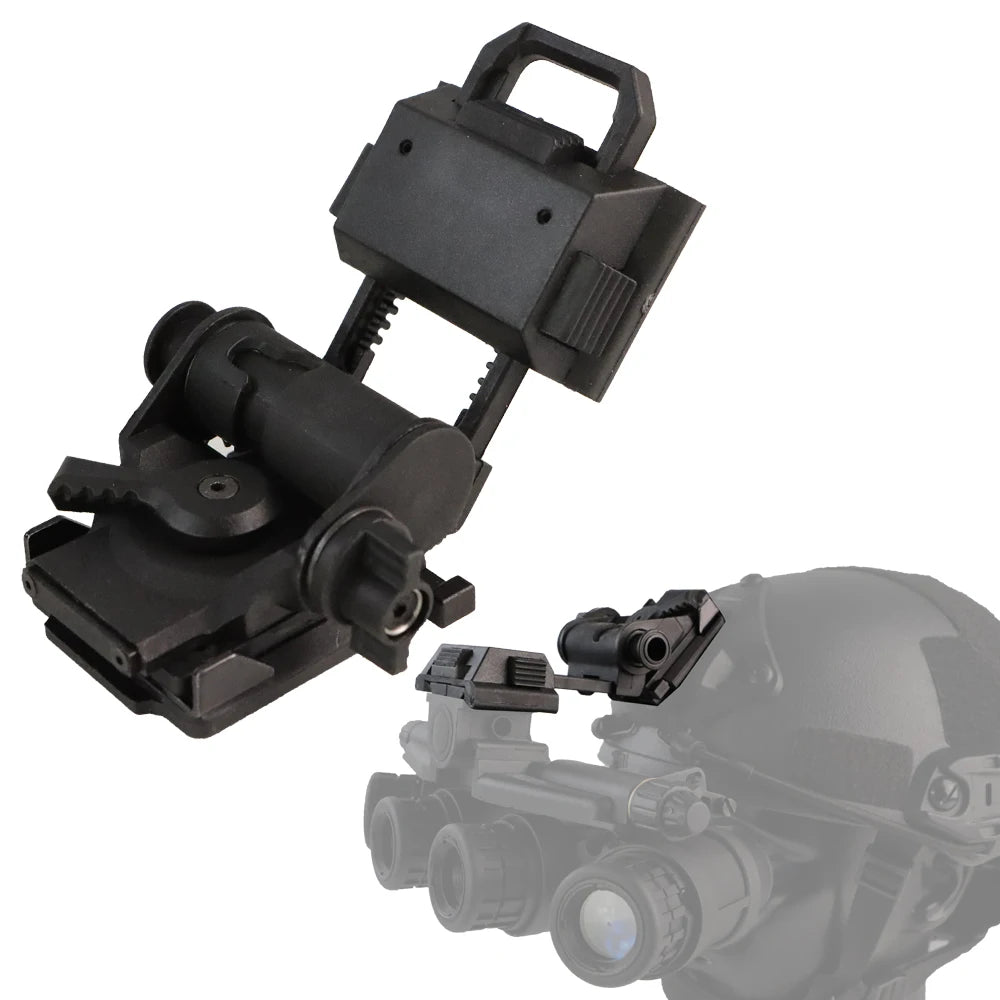 BOOIU Metal/Nylon L4G24 NVG Helmet Mount Holder for PVS15/18 GPNVG18 Goggle Night Vision Stent Outdoor Tactical Helmet Bracket