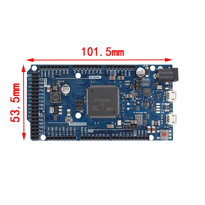 DUE R3 ATSAM3X8E ARM-udviklingskort med USB-kabel