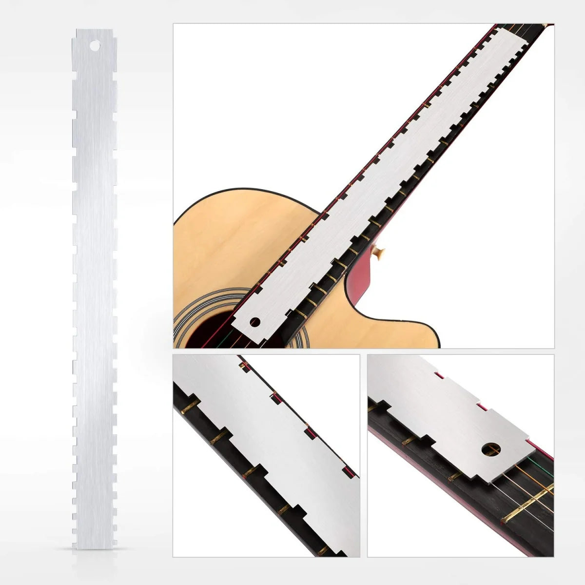 Guitar Neck and Fret Measuring Tools - 3-Piece Set