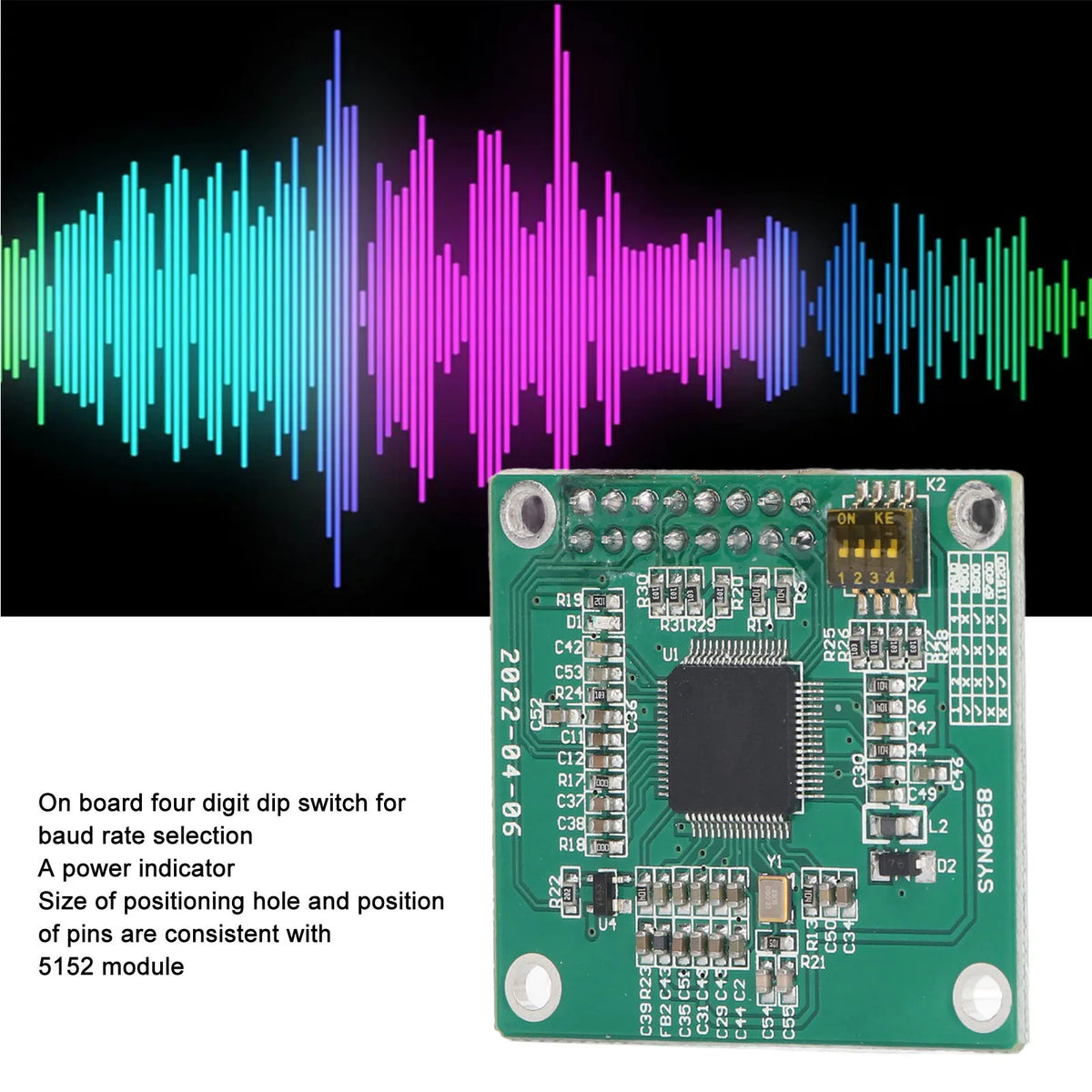 Module de synthèse vocale en chinois et en anglais SYN6988
