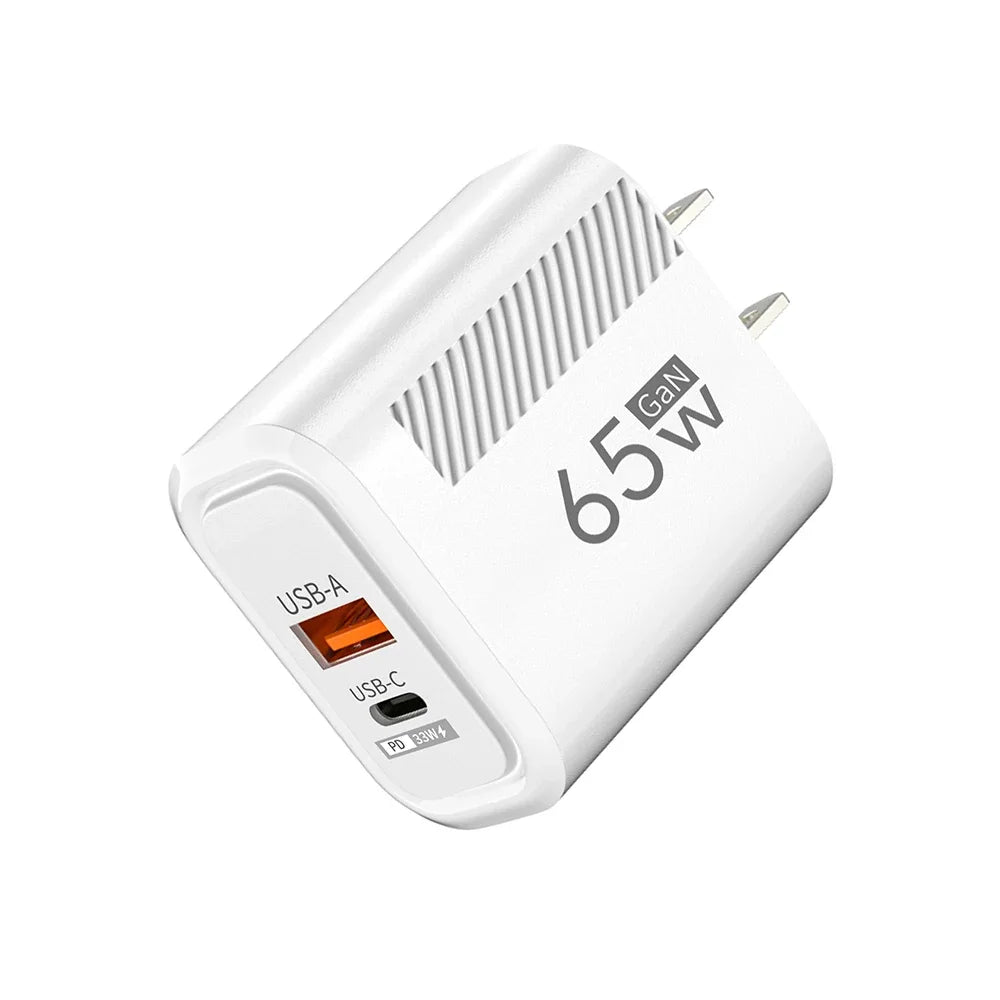 Dual-Port GaN Wall Charger - Plug and Kit Options