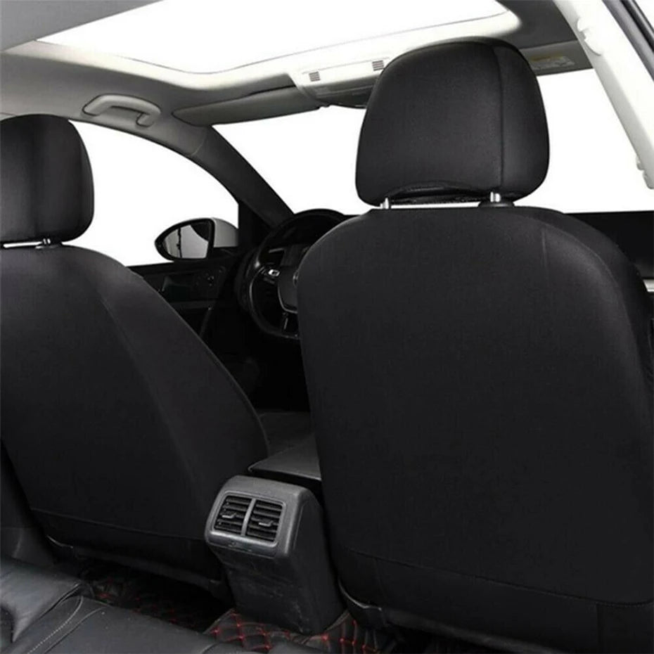 PU Leather Car Seat Cover Set Breathable Vehicle Seat Cushion Full Surround Cover for Car Compatible with Airbag Fit 5-Seat Auto