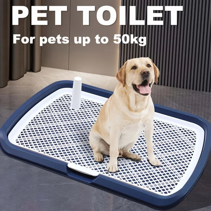 Dog Potty Training Toilet, Plastic Dog Pee Pad Holder With Removable Net, Reusable Dog Potty Trainer Dog Toilet Tray For Pets Up 