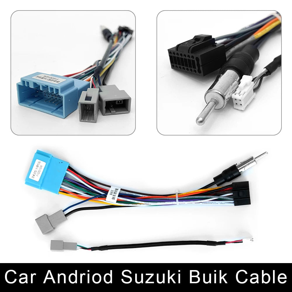 Câble ISO pour autoradio Android, accessoires pour écran 2DIN, stéréo Suzuki Kia VW Hyundai Honda Toyota Nissan Mitsubish, Ford Outlander
