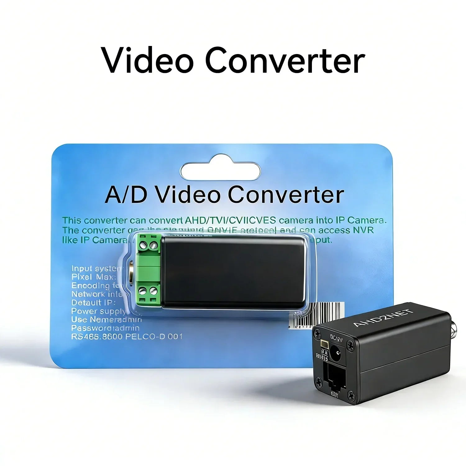 Convertisseur Caméra Analogique vers IP 1080P ONVIF Encodeur Vidéo PoE