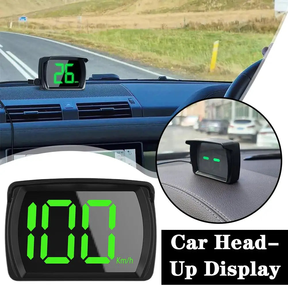 GPS Digital Dashboard Speedometer, USB Powered, Green LED