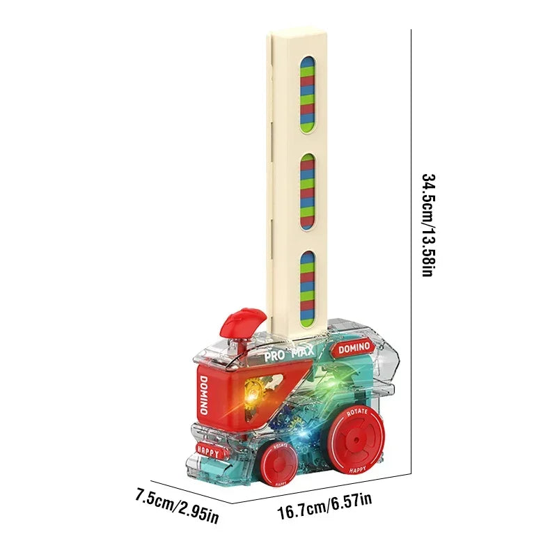 Automatický vláček na pokládání domino s 60 domino