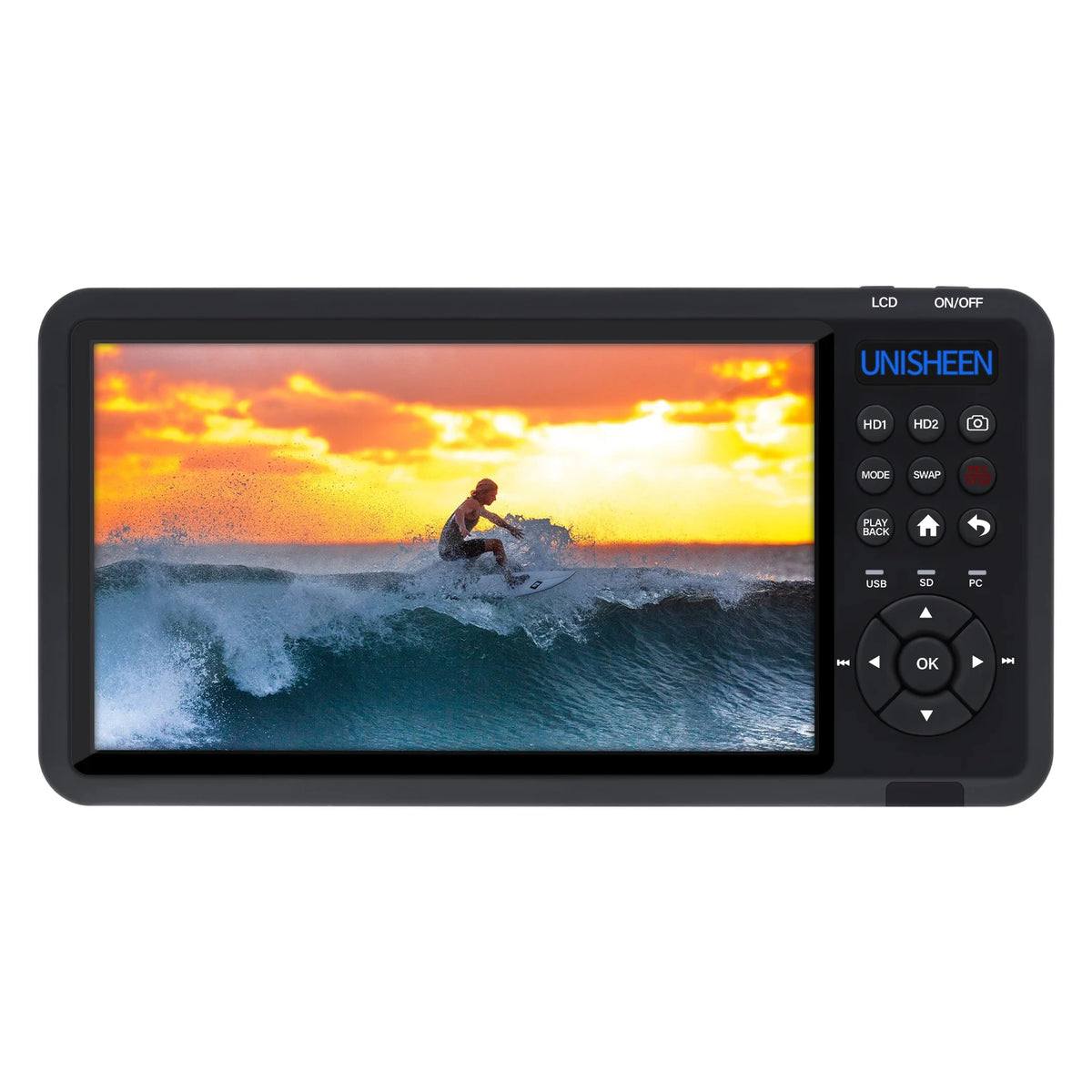 UNISHEEN HD Video Capture Box 2 Channel HDMI Picture-in-Picture Video Recorder with Screen MP4 Support SD Card U Disk Storage 10