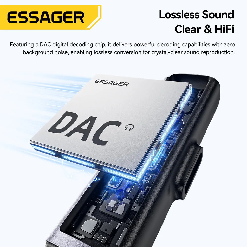 USB-C Dual-Port Adapter, 3.5mm or USB-C Audio Options