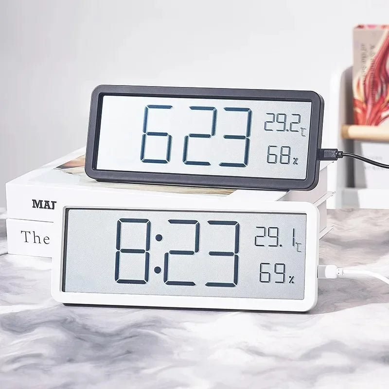 Digital Wall and Desk Clock with Climate Display