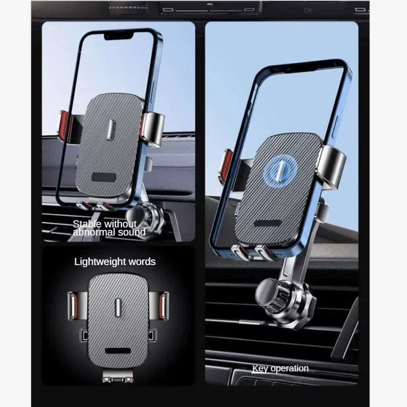 Suporte para telemóvel para ventilação do carro com gancho e mola