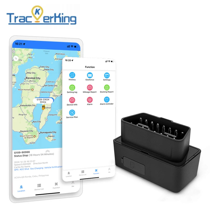 Mini OBD GPS Tracker With On-Board Diagnostics Real-time Tracking Multiple Alerts Driver Behaviors Locator DK22 2G