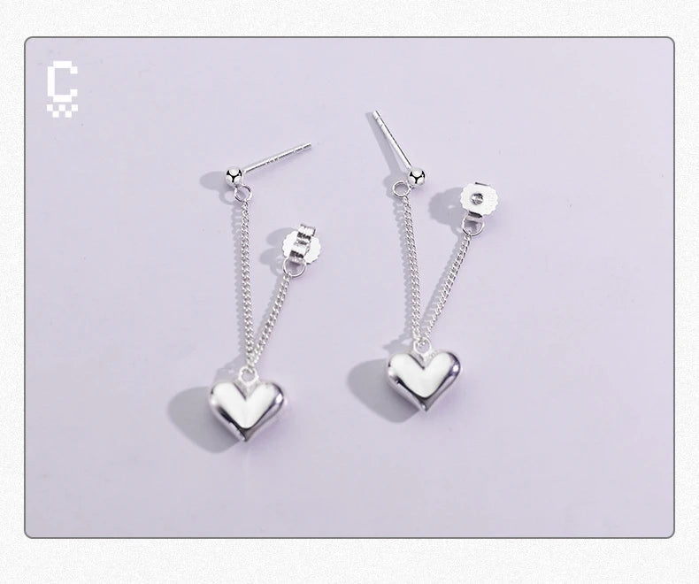 Geometric Heart-shaped Earrings For Women Girls Fashion Hollow Heart Hoop Earrings Jewelry Accessories 
