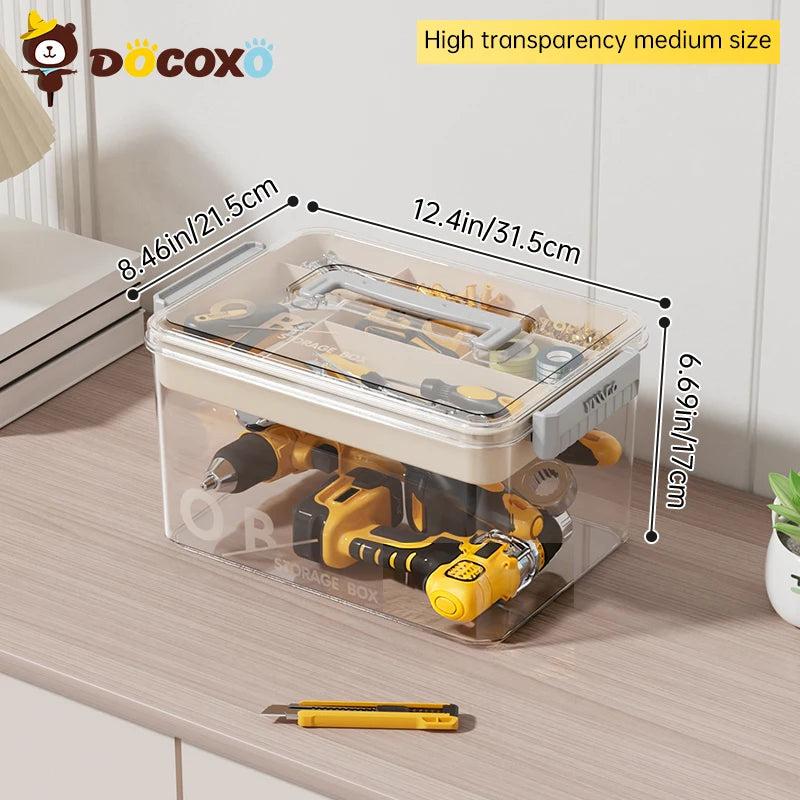 Divided Tool and Hardware Storage Case