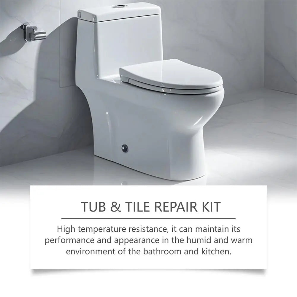 Tile Repair Agent Kit Paste Tile Ceramic Porcelain Repair Marble Floor Toilet Washbasin Crack Damage Break Fracture Caulk Repair