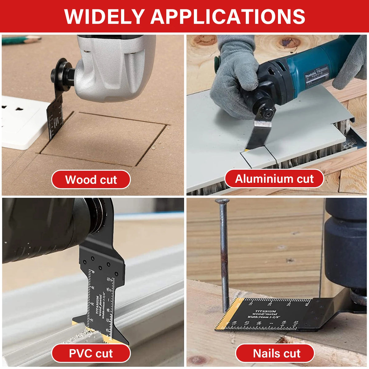 Five-Piece Oscillating Multitool Saw Blade Set