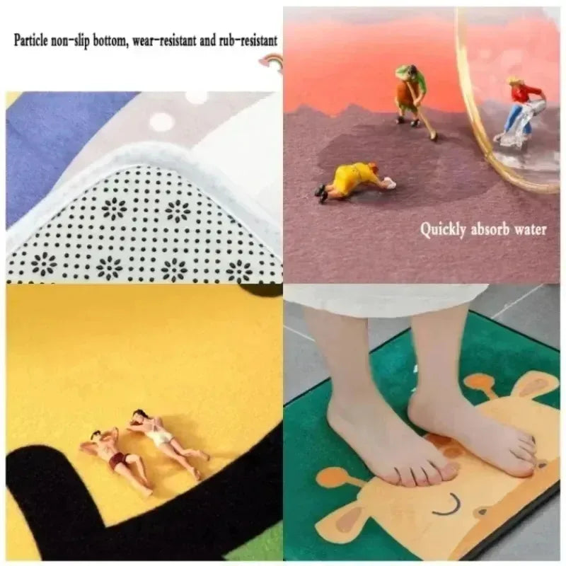 Cave Scenery Pattern Doormat for Home Entrances and Living Spaces