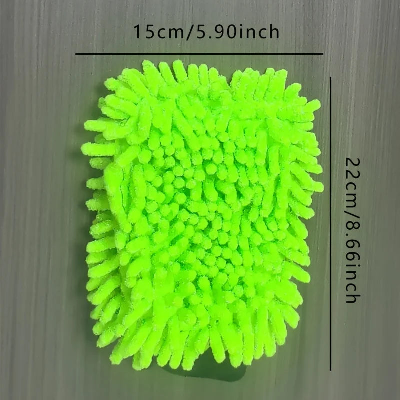 Electric Bicycle Car cleaning microfiber, 1/2-piece set scratch free and lint free, high-quality lint microfiber car wash gloves 
