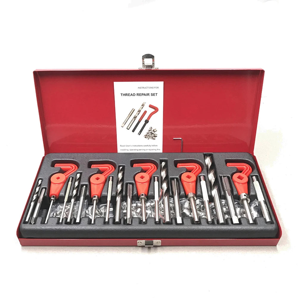 Kit di riparazione filettatura metrica da 131 pezzi