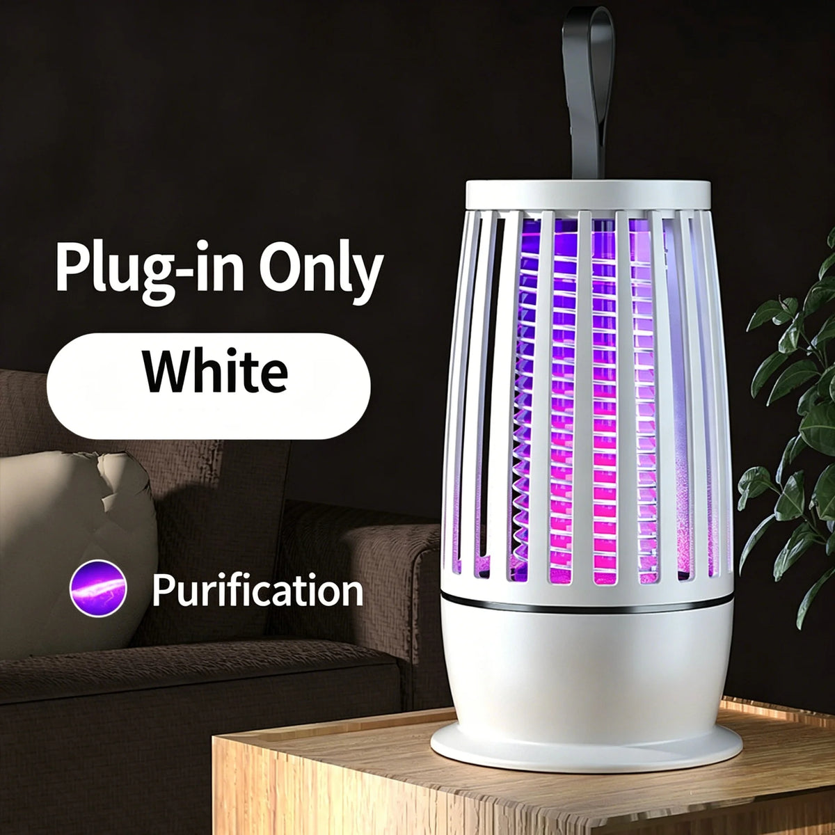 مصباح قتل البعوض 2 في 1 USB صاعق حشرات كهربائي مصيدة حشرات مع ضوء ليلي LED لغرفة النوم والتخييم في الهواء الطلق والدبابير والبعوض والذباب