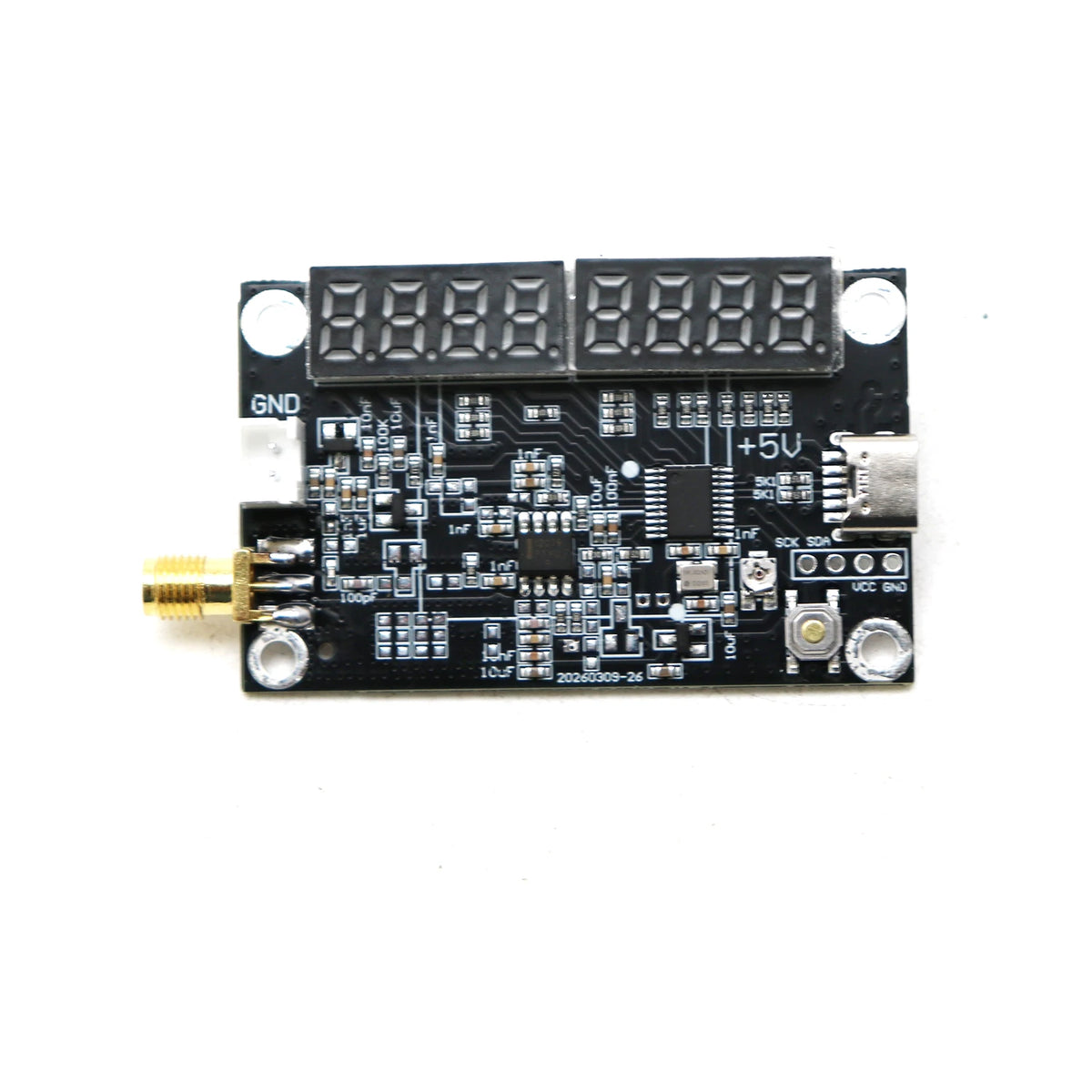 Dv kanálový modul čítače RF frekvence, USB-C 5 V