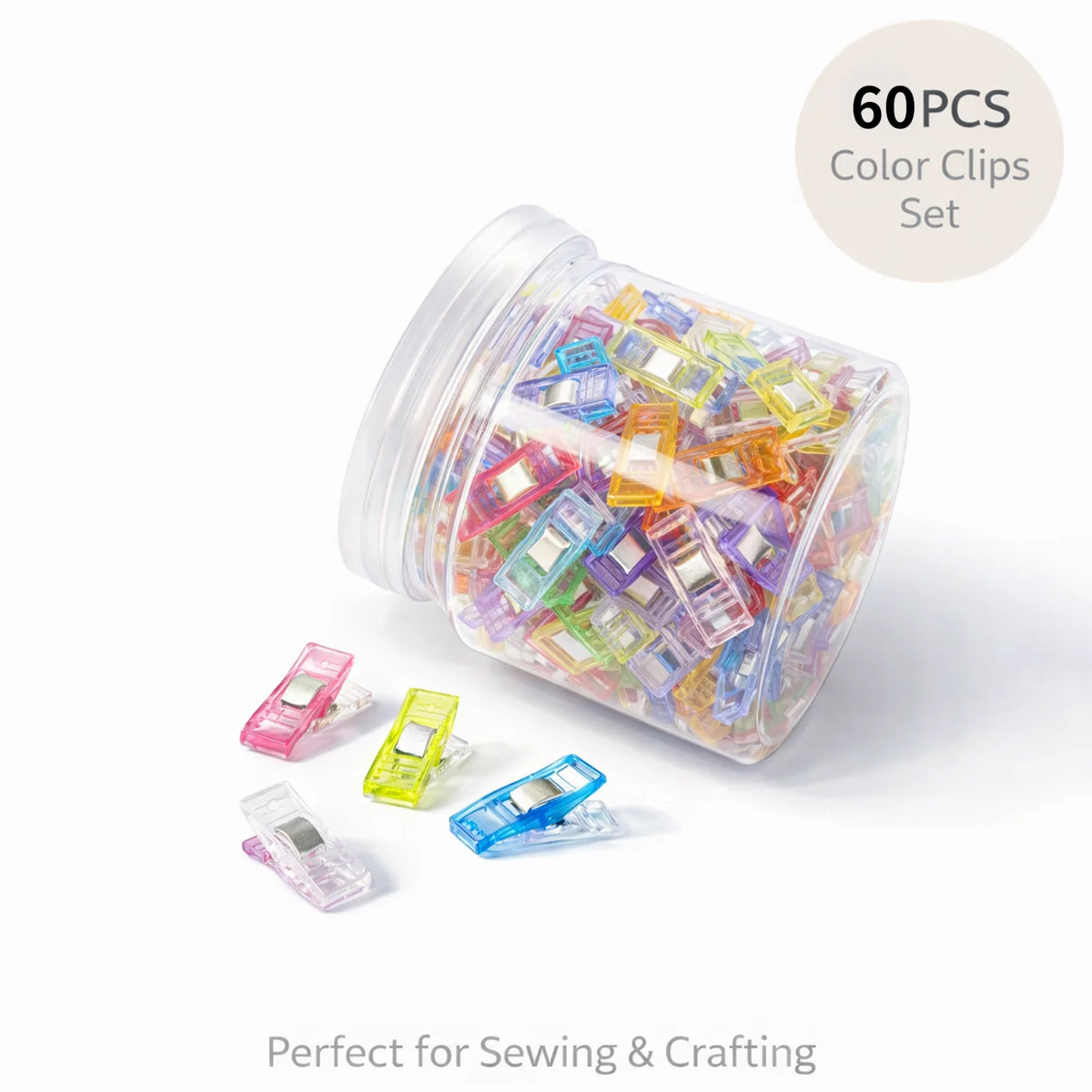 Plastikowe klipsy krawieckie w kształcie litery U, 50 lub 60 sztuk