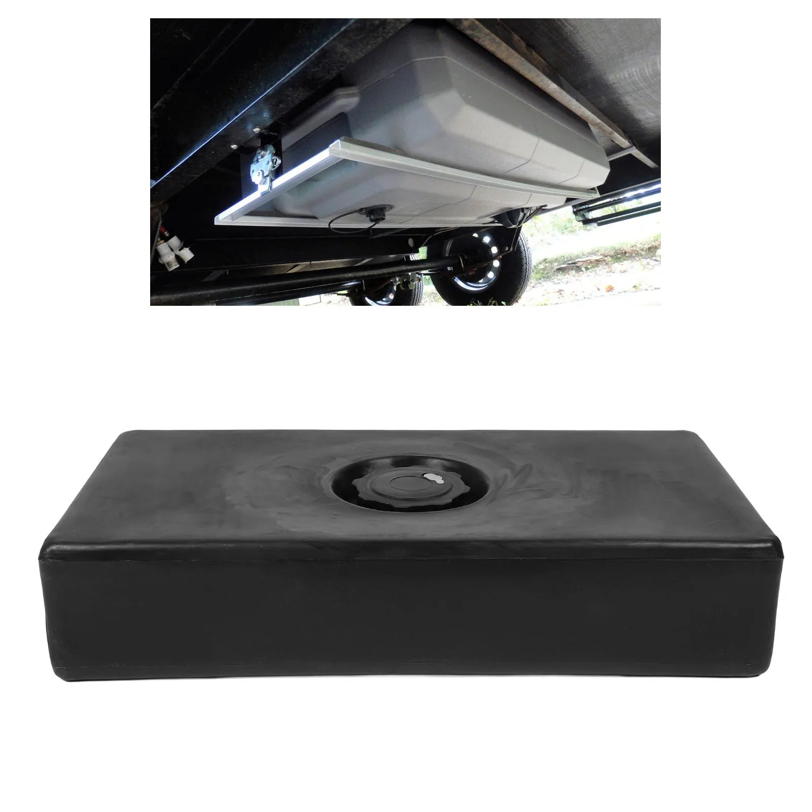 8 Gallon RV Water Holding Tank for Campers, Boats and Trailers