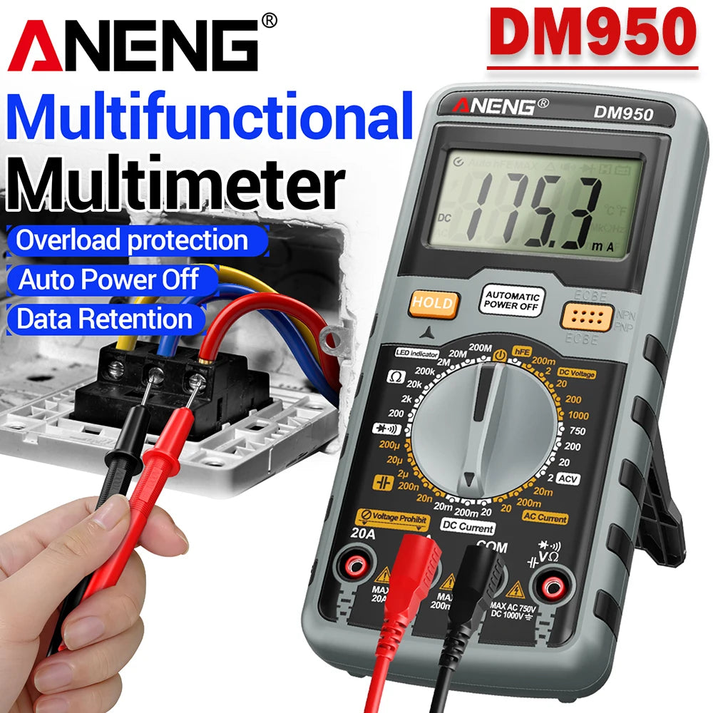 DM950 Digitalmultimeter - 1999 Counts