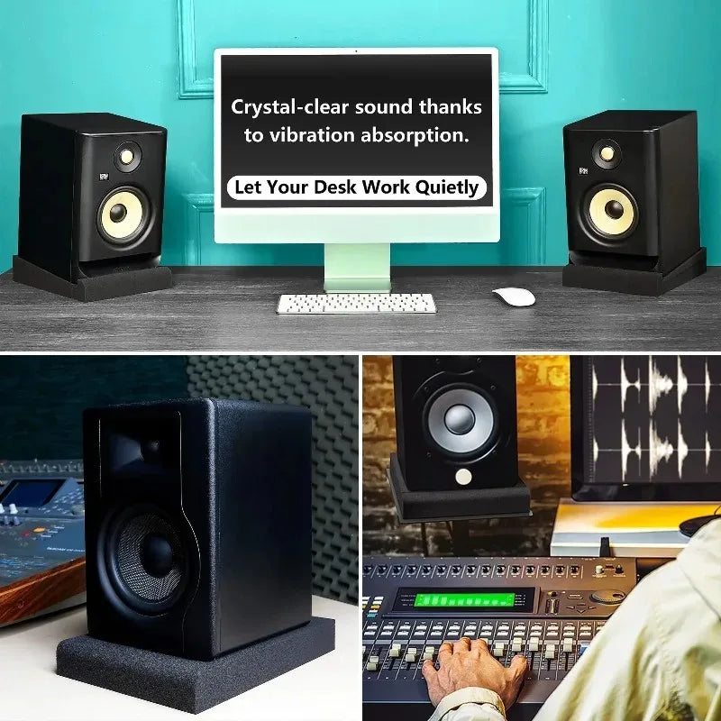 Pair of Adjustable-Angle Speaker Isolation Pads
