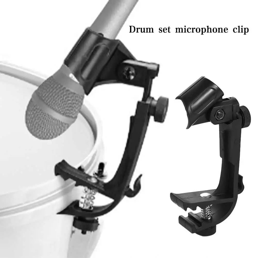 Justerbar tromleramme-mikrofonklamme