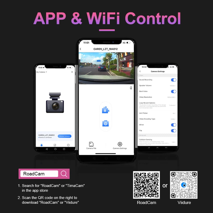 4K Hidden WiFi Dash Cam