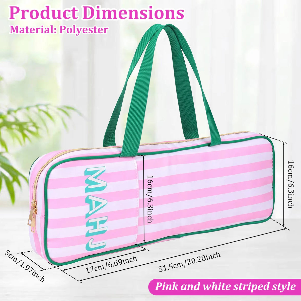 Mahjong Rack Carry Bag with Side Pocket